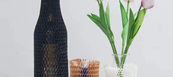Multicolor Eco-Friendly Degradable Honeycomb Kraft Paper Cover Recyclable Material for Red Wine Ceramic Packaging Protective
