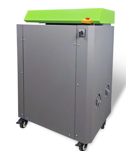 High-power electric carton cutting machine with 1500W motor and 12m/min speed. Handles cardboard up to 10mm thick with a geared motor for high torque.