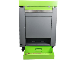 High-power electric carton cutting machine with 1500W motor and 12m/min speed. Handles cardboard up to 10mm thick with a geared motor for high torque.